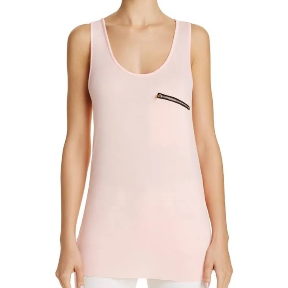 POL Zipper Racerback Tank Top